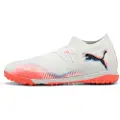 Puma FUTURE 8 MATCH TT Football Boots Unisex, Shoes, White/Black/Glowing Red, 48