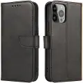 Hurtel Kunstlærveske med stativ for Samsung Galaxy A36 - Svart
