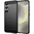 Hurtel Svart Bakre skall for Samsung Galaxy S25 - Karbonfiber