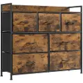 Songmics Sofabord med heveplate og åpen/skjult oppbevaring, 60 x 100 x (48-62) cm - Rustikk brun / svart