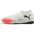 Puma FUTURE 8 PRO Cage Football Boots Unisex, Shoes, White/Black/Glowing Red, 46