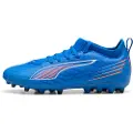 Puma ULTRA 6 MATCH MG Football Boots Youth, Shoes, Ultra Blue/White/Glowing Red, 38.5