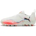 Puma FUTURE 8 MATCH MG Laceless Football Boots Youth, Shoes, White/Black/Glowing Red, 32.5