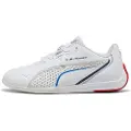 Puma BMW M Motorsport Drift Cat 11 Sneakers Youth, Shoes, White/Cool Cobalt, 35.5