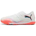 Puma FUTURE 8 MATCH TT Low Football Boots Unisex, Shoes, White/Black/Glowing Red, 39