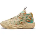 Puma MB.04 Flare Basketball Shoes Youth, Shoes, Light Sand/Aquatic/Orange Glo, 37