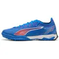 Puma ULTRA 6 PRO CAGE TT Football Boots Unisex, Shoes, Ultra Blue/White/Glowing Red, 40.5
