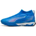 Puma ULTRA 6 MATCH+ TT Laceless Football Boots Youth, Shoes, Ultra Blue/White/Glowing Red, 38