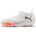 Puma FUTURE 8 MATCH MG Football Boots Youth, Shoes, White/Black/Glowing Red, 37