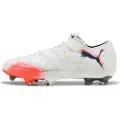 Puma FUTURE 8 ULTIMATE FG Low Football Boots Unisex, Shoes, White/Black/Glowing Red, 39