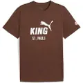 Puma FC St. Pauli KING Logo Tee Men, Sport, Espresso Brown/White, 3XL
