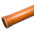 Wavin 110 x 1000 mm PVC-kloakrør m/muffe, klasse S SN8, EN 1401