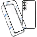 Mtp Products Samsung Galaxy S22+ 5G Magnetisk Deksel med Herdet Glass - Sølv