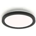 Philips AIO taklampe med fjernkontroll (rund, svart) - 24 W integrert LED-lampe med 3-trinns dimming