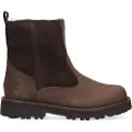 Timberland for boy. TB1A28MT2421 Brown Courma Leather Boots (38), Flat, Zip, Casual, children's fashion
