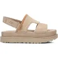 Ugg for woman. 1167369 Goldenstar Regenerate beige leather sandals (39), Flat, Velcro, Casual