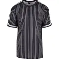 Urban Classics Oversized Striped Mesh Kortarmet T-skjorte