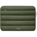 Tech-Protect Fluffy plysj laptop-etui 13-14 - Army Grøn