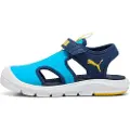 Puma Fun Racer Sandals Kids, Shoes, Speed Blue/Pelé Yellow, 29