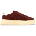 Voile Blanche for woman. 2017542 Lipari Leather Sneakers (40), 1 to 3 cm, Laces, Casual, Maroon