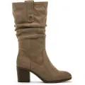 Mtng for woman. 59357 Brown Miriana boots (41), Fabric, 5 to 8 cm, Zip, Casual