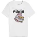Puma Graphic Sneaker Tee Youth, Clothing, White, 128