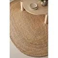 Jotex AZZURA ovalt juteteppe