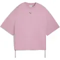 Puma DARE TO Oversized Ruched Tee Women, Clothing, Poised Pink, XL