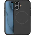 24hShop Tynt silikonskall med MagSafe for iPhone 16e - Svart
