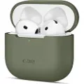4Kom AirPods 4 silikonetui - olivengrønn