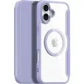 DUX Skin X Pro-deksel til iPhone 16 med MagSafe og klaff - lilla