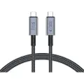 Tech-Protect UltraBoost Max USB 4.0 Type-C-kabel - PD240W, 1m, 8K 40Gbps - Grå