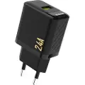 Dudao USB-vegglader 2,4A med USB-A-port – svart