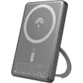 Dudao powerbank 5000 mAh med MagSafe og 20W PD med stativ – Grå