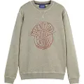 Scotch & Soda Denim Washed Artwork Collegegenser