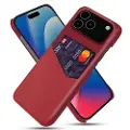 Mtp Products iPhone 17 Pro Max KSQ Deksel med Kort Lomme - Rød