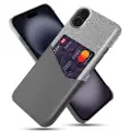 Mtp Products iPhone 17 KSQ Deksel med Kort Lomme - Grå