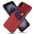 Mtp Products iPhone 17 KSQ Deksel med Kort Lomme - Rød