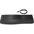 HP 485 Comfort - Tastatur - multi-enhet, 23 programmerbare taster, 3-soners layout - full size - USB - Pan Nordic - svart