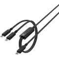 24hShop Acefast 2in1 USB-C-kabel 100W 480Mb/s