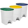 Denox Søppelbøtte 40l 3 Stykker