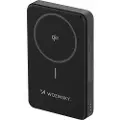 Wozinsky 10000 mAh powerbank med 22,5 W hurtiglading, trådløs Qi2-lading og innebygd stativ