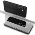Hurtel Clear View-etui for Samsung Galaxy S25 - Svart
