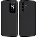 Tech-Protect Samsung Galaxy A56 Smart Clear View Flip-etui med kortspor - Svart
