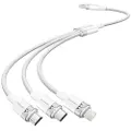 Vention USB 2.0 A til 3in1 3A-kabel CTPWG 1,5M (hvit)
