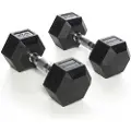 Olive Rubber Hex 10kg Hantel 2 Enheter