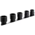 Irimo Sett Med 5 Slagverktøy 1/2´´ Sekskantet På Skinne 17-27 Mm