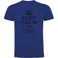Kruskis Keep Calm And Dive Kortarmet T-skjorte