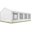 TOOLPORT 4x8 m partytelt, PE-presenning, hvit