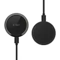 Tech-Protect QI15W-A33 Magnetisk trådløs lader med stativ - MagSafe-kompatibel - Svart